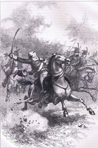 Anklagen for Pulaski, illustrasjon fra Cassells History of the United States utgitt av Cassell, Petter & Galpin, ca. 1900 (litho) av American English school