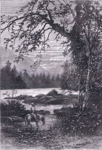 View of North Carolina, illustrasjon fra Cassells History of the United States utgitt av Cassell, Petter & Galpin, ca. 1900 (litho) av American English school