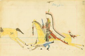 Skjære, hylende ulv, sørlig cheyenne av American Native