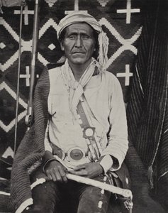 En Navajoe-indianer (s/hvitt-bilde) av American Photographer (after)