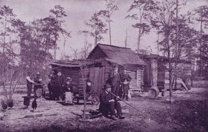 En leir av Consumptives, nær Lake Worth, Florida (s/hv-bilde) av American Photographer (after)
