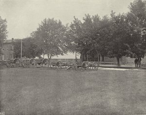 Batteri i Fort Omaha, Nebraska (s/hvitt bilde) av American Photographer (after)