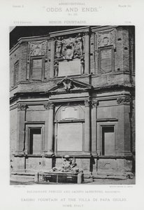 Kasinofontenen ved Villa Di Papa Giulio, Roma, Italia (s/hvitt-bilde) av American Photographer (after)