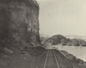 Castle Rock, New River (s/hvitt bilde) av American Photographer (after)