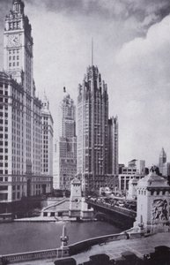 Chicago: Boulevard Link Bridge, Looking North (s/hv-bilde) av American Photographer (after)
