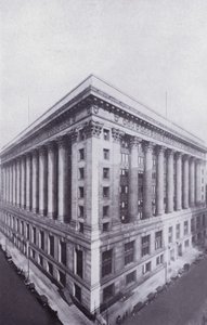 Chicago: Rådhuset og fylkesbygningen (s/hvitt-bilde) av American Photographer (after)