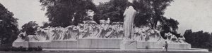 Chicago: The Fountain of Time, Lorado Tafts mesterverk i Washington Park (s/hv-bilde) av American Photographer (after)