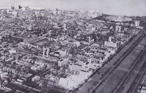 Chicago: University of Chicago, fra luften (s/hvitt-bilde) av American Photographer (after)
