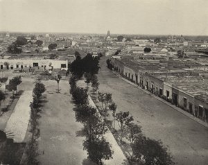 Byen Queretaro, Mexico (s/hvitt bilde) av American Photographer (after)