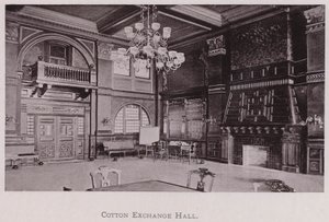 Cotton Exchange Hall (s/hvitt bilde) av American Photographer (after)