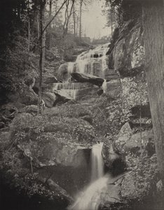 Fall Creek Cascade, North Carolina (s/hvitt bilde) av American Photographer (after)