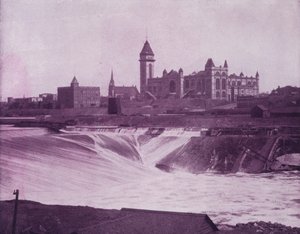 Falls of St Anthony (s/hvitt bilde) av American Photographer (after)