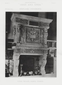 Peis: Ducal Palace, Nancy, Frankrike (s/hvitt bilde) av American Photographer (after)