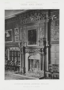 Peis: Quorndon House, Leicester, England (s/hvitt bilde) av American Photographer (after)