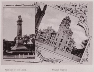 Gordon-monumentet; Court House (s/hvitt bilde) av American Photographer (after)