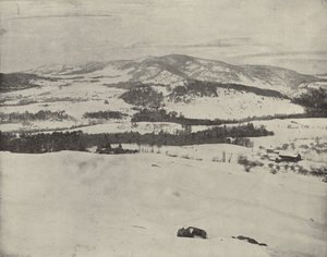 Green Mountains of Vermont (s/hvitt bilde) av American Photographer (after)