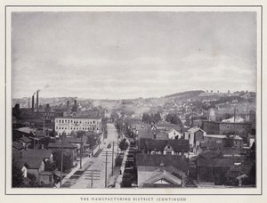 Jamestown, NY: The Manufacturing District (s/hvitt-bilde) av American Photographer (after)