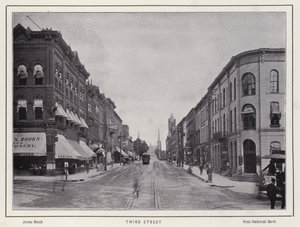 Jamestown, NY: Third Street (s/hvitt bilde) av American Photographer (after)