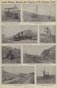 Siste bilder som viser fremdriften til Panamakanalen (s/hvitt bilde) av American Photographer (after)