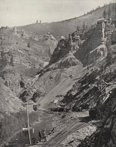 Gruver i Eagle River Canyon, Colorado (s/hvitt bilde) av American Photographer (after)