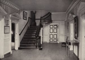 Mount Vernon: Mansion Interior, Central Hall (s/hv-bilde) av American Photographer (after)