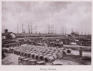 Naval Stores (s/hvitt bilde) av American Photographer (after)