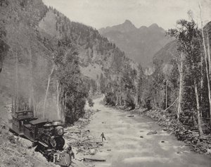 Needle Mountains (s/hvitt bilde) av American Photographer (after)