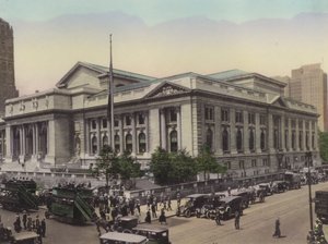 New York: Public Library, Fifth Avenue og West 42nd Street (bilde) av American Photographer (after)