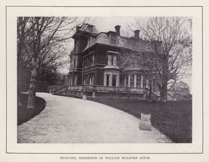 Newport, Rhode Island: Beaulieu, Residence of William Waldorf Astor (s/hv-bilde) av American Photographer (after)