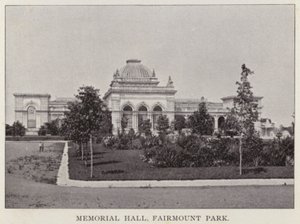 Philadelphia: Memorial Hall, Fairmount Park (s/hvitt bilde) av American Photographer (after)