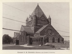Pittsburgh: Christ PE Church, Central and Liberty Avenues (s/hvitt bilde) av American Photographer (after)