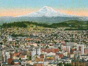 Portland, Oregon, Mount Hood i avstand (bilde) av American Photographer (after)