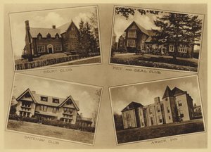 Princeton University: Court Club; Key and Seal Club; Gateway Club; Arbor Inn (s/hvitt bilde) av American Photographer (after)