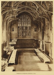 Princeton University: Interiør av Proctor Memorial Hall (s/hv-bilde) av American Photographer (after)