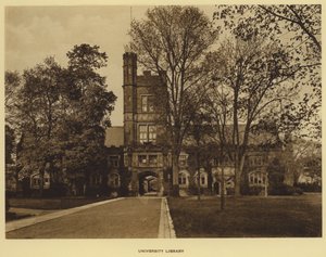 Princeton University: University Library (s/hvitt bilde) av American Photographer (after)