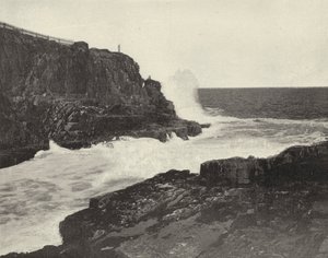 Sea Wall, Bald Head Cliff, Maine (s/hvitt bilde) av American Photographer (after)