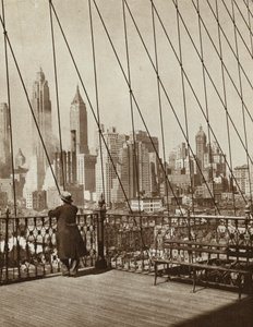 Skyskrapere i New York City, New York, USA (s/hvitt bilde) av American Photographer (after)