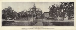 Springfield, Massachusetts: The City Library Group of Buildings (s/hvitt-bilde) av American Photographer (after)