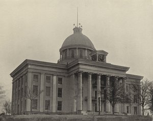 State Capitol Building i Montgomery, Alabama (s/hvitt bilde) av American Photographer (after)