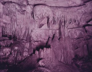 The Throne, Wyandotte Cave (s/hvitt bilde) av American Photographer (after)