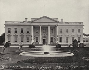 Det hvite hus, Washington City (s/hvitt bilde) av American Photographer (after)