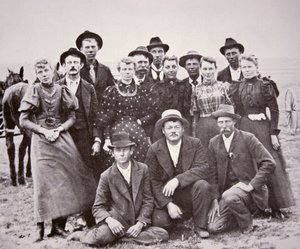 American Pioneers, ca. 1850 (s/hvitt-bilde) av American Photographer