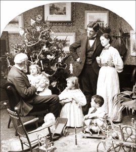 Amerikansk familie juledag av American Photographer