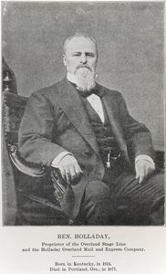 Ben Holladay (1824-77) (s/hvitt-bilde) av American Photographer