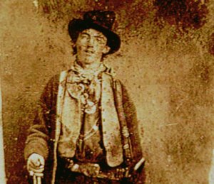 Billy The Kid (1859-81) ca. 1880 (kopi av den originale tintype) av American Photographer