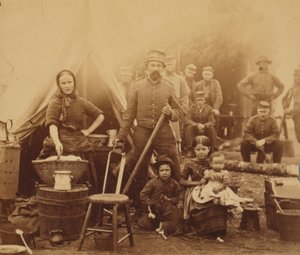 Camp of 31st Pennsylvania Infantry nær Washington, D.C., 1862 (albumintrykk) av American Photographer