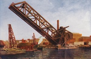 Chicago: Enkeltbladet klapbro (fargebilde) av American Photographer