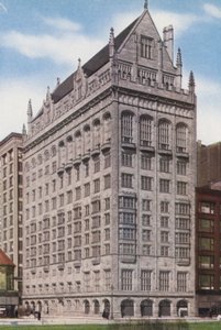 Chicago: University Club, Michigan Boulevard og Monroe Street (fargebilde) av American Photographer