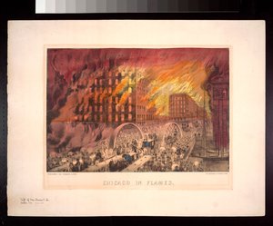 Chicago in Flames, 1871 av American Photographer