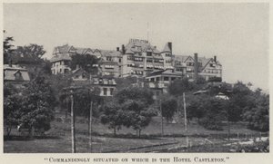 "Befalende beliggenhet hvor Hotel Castleton ligger" (s/hvitt-bilde) av American Photographer
